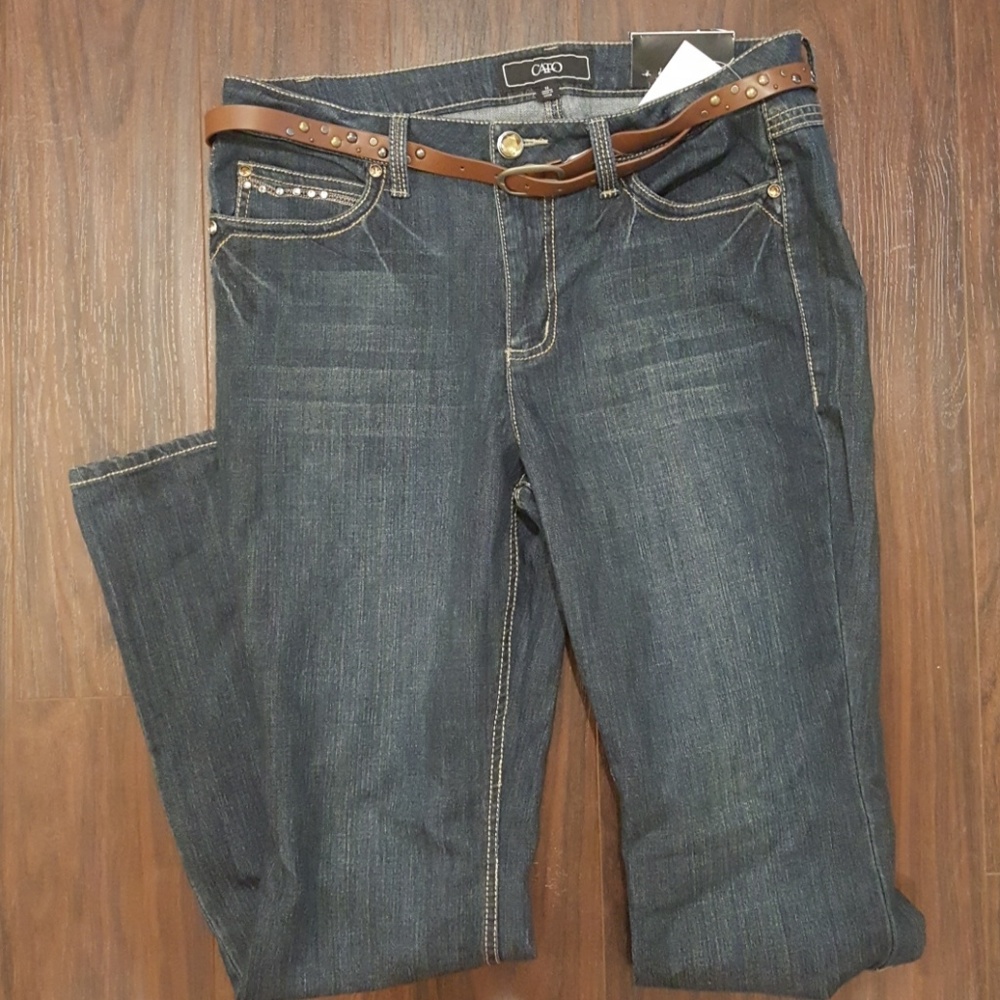 NWT embellished Cato blue jeans